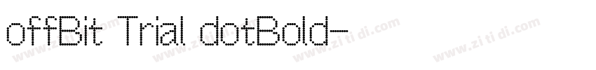 offBit Trial dotBold字体转换